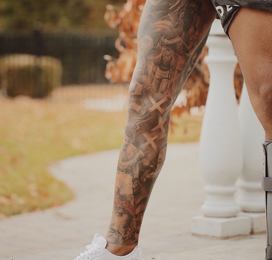 Odell Beckham Jr shows off massive backspanning tattoo #4 Odell Beckham Jr shows off massive backspanning tattoo